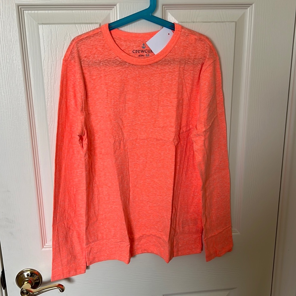 Jcrew boy’s long sleeve neon tee size12